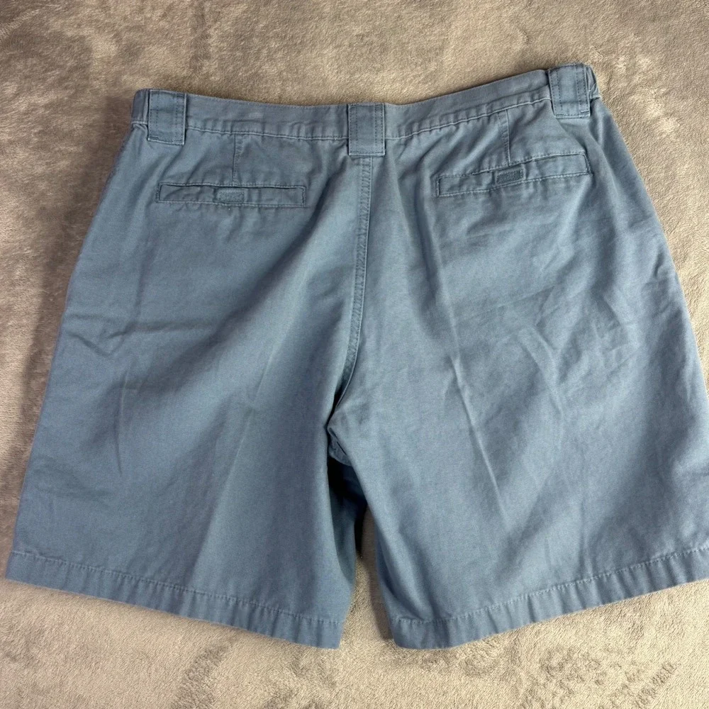 Savane‎ Cargo Shorts Mens 38x8 Blue Gray Cotton Elastic Waist Utility Casual